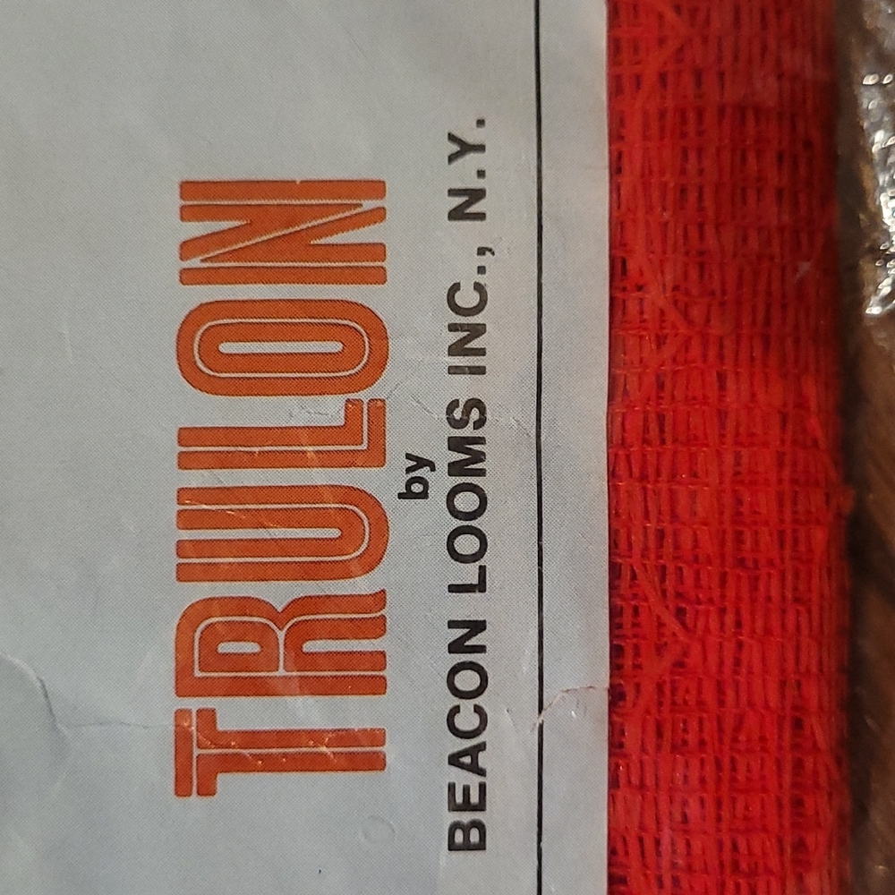 VTG Trulon Spring Textured Red Panel Curtain 58” X 81” 1 Panel USA 1970s